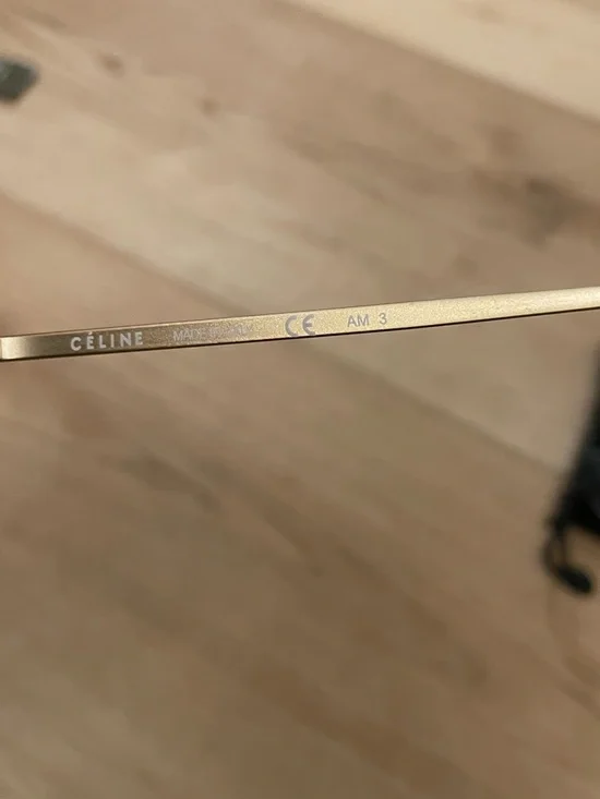 Celine Black and Gold Sunglasses - Picture 8 of 11